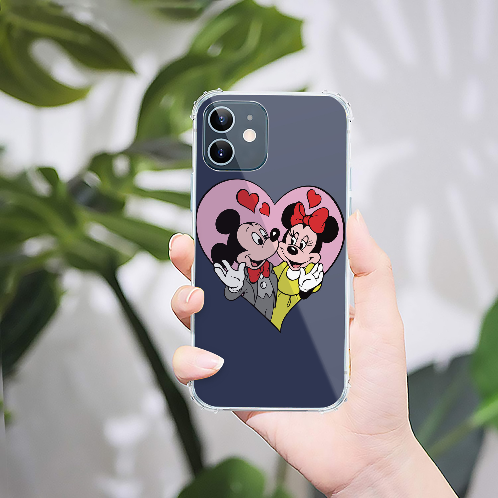 ミッキーマウス Mickey Mouse 【iPhone 12シリーズ対応】透明スマホケース（クリアソフトケース）